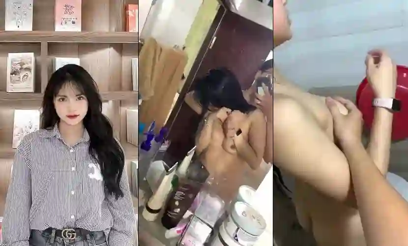 Cô bạn thân đang tắm đẩy của vào quay phim móc bướm