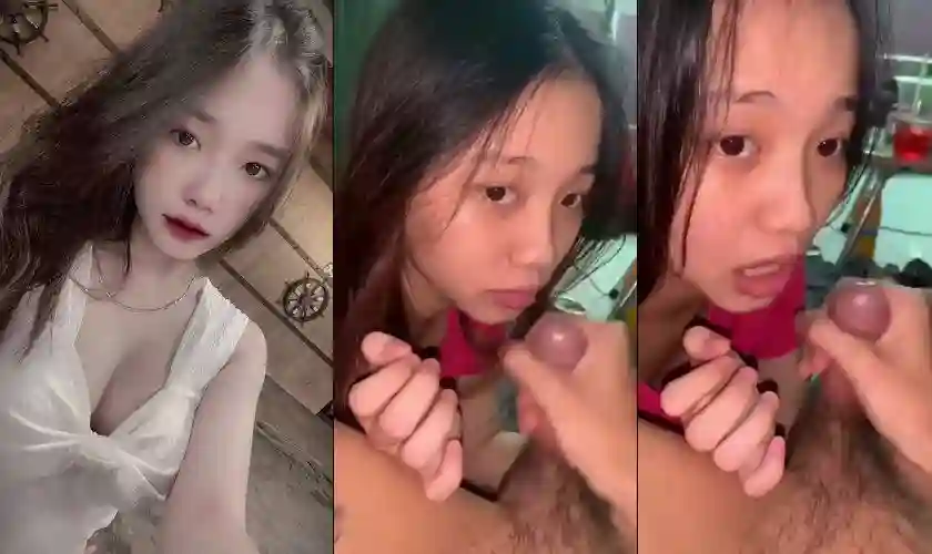Em gái ăn tinh chùng thay cơm