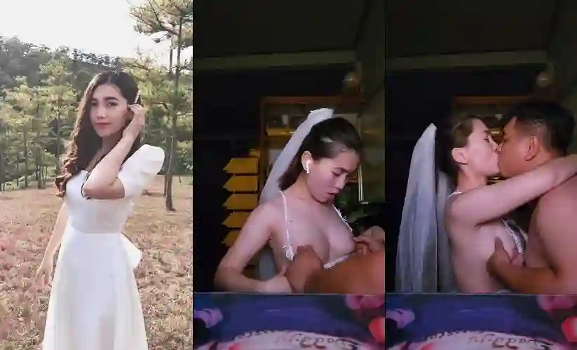 Em mặc bộ cô dâu thêm kích thích