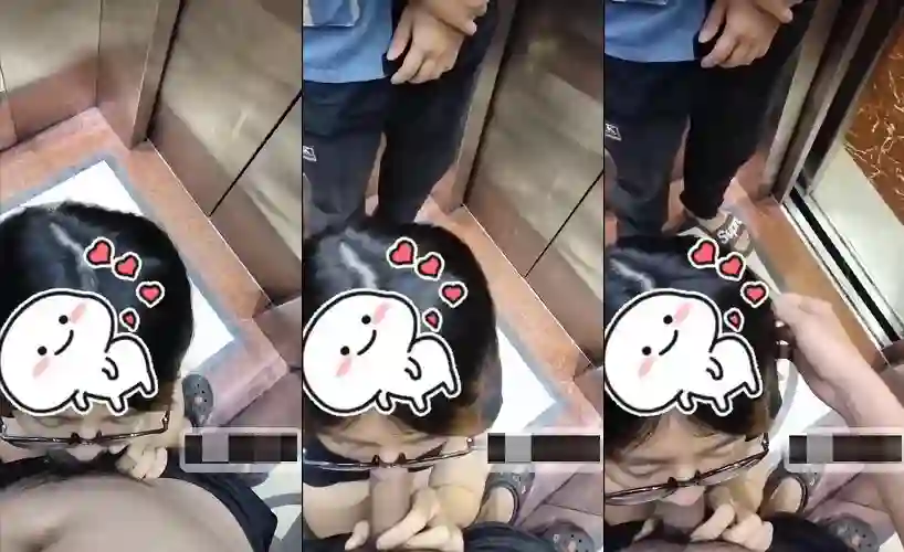 Hồn nhiên bú cu trong thang máy